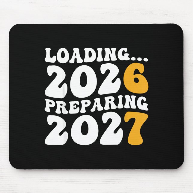 New Year 2026 Shirt Funny 67 Meme Six Seven  Mousepad (Vorne)