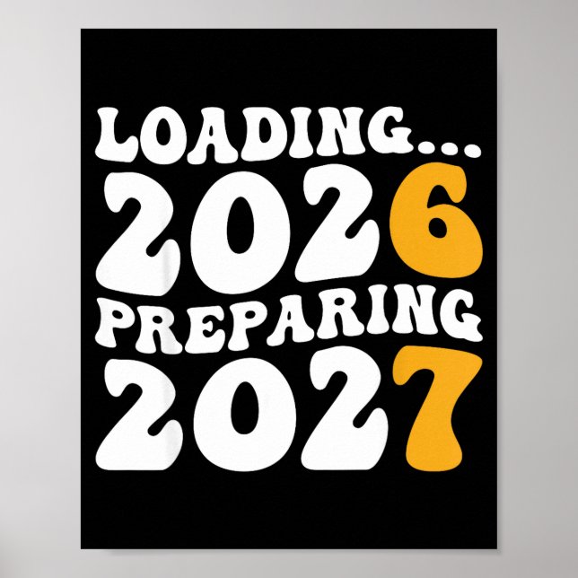 New Year 2026 Shirt Funny 67 Meme Six Seven  Poster (Vorne)
