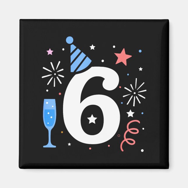 New Year 2026 Shirts 67 Meme  Magnet (Vorne)