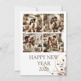 New Year Celebration Card | Couple Card Feiertagskarte