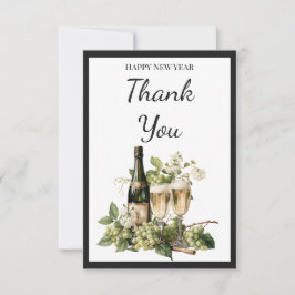 New Year Custom Thank You Card | 2026 Greeting Dankeskarte