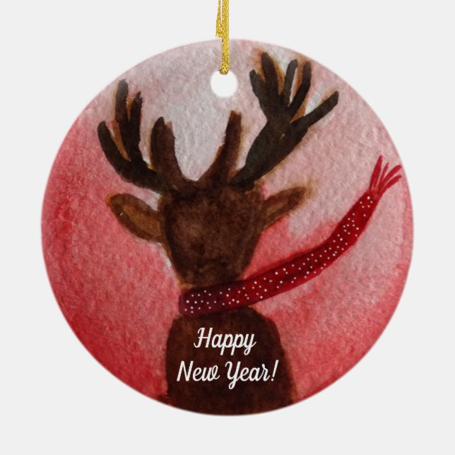 New Year Deer Ornament (Hinten)