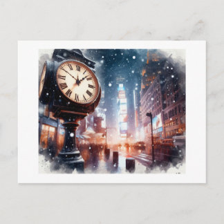 New Year Eve In New York,  Postkarte