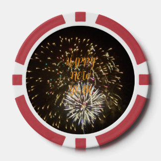 New Year Eve Party Decoration / Favor - Fireworks Pokerchips