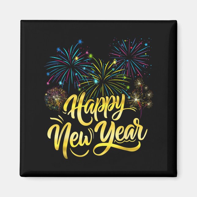 New Year Eve Party Supplies Nye 2026 Happy New Yea Magnet (Vorne)
