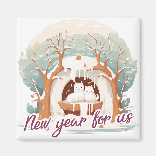 New year for us magnet (Vorne)