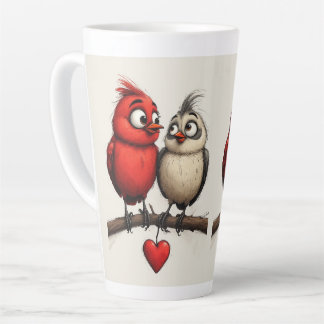 New Year, Love, Birds Milchtasse