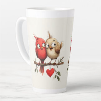 New Year, Love, Birds Milchtasse