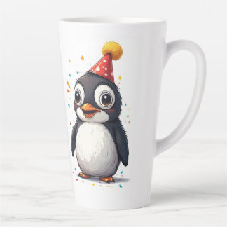 New year, love, birds, penguins milchtasse