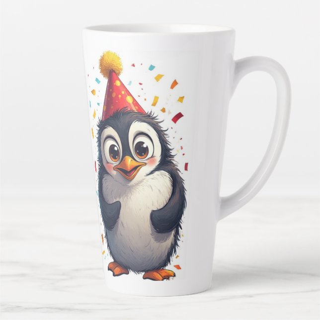 New year, love, birds, penguins milchtasse (Rechts)