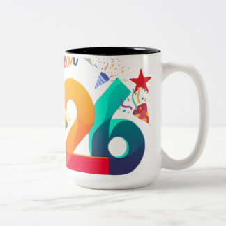 new year mug  zweifarbige tasse