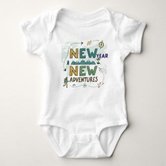 New Year, New Adventures Baby Bodysuit Baby Strampler