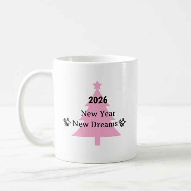 New Year, New Dreams Mug Kaffeetasse (Links)