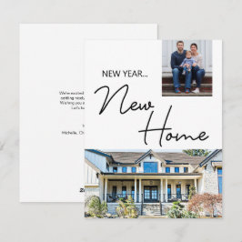 New Year New Home Moving Announcement photos Feiertagskarte