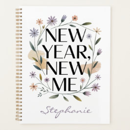 New Year, New Me Floral Planner Planer