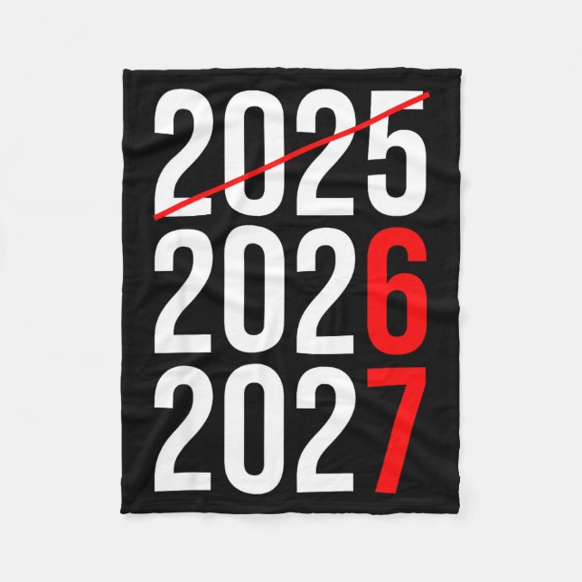 New Year Next Two Year Are 2026 2027 Funny 67 Meme Fleecedecke (Vorderseite)