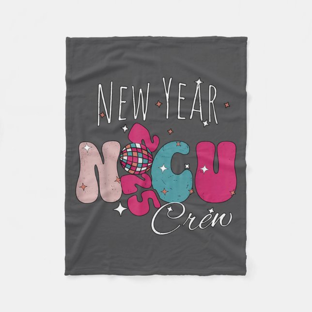 New Year Nicu Nurse Crew Celebration Uni-adults -  Fleecedecke (Vorderseite)