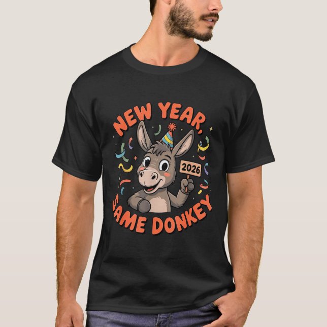 New Year Same 2026 Funny Farm Animal Family Matchi T-Shirt (Vorderseite)