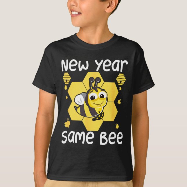 New Year Same Bee Meme Funny New Years Eve  T-Shirt (Vorderseite)