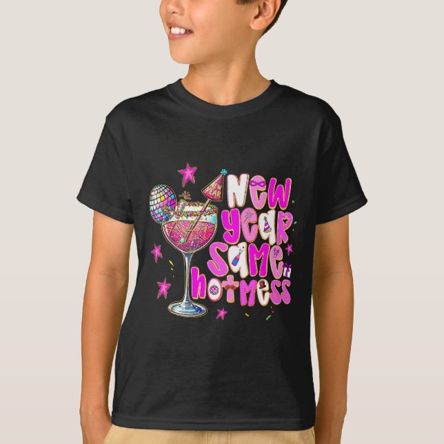 New Year Same Hot Mess Martini Tail New Year Women T-Shirt (Vorderseite)