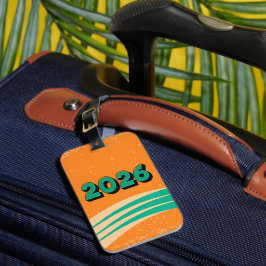 New year travel world tour Luggage Tag Gepäckanhänger