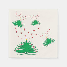 New Year Tree Cocktail Papier Napkins