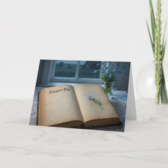 New Year Vintage Journal In Moonlight Karte (Vorderseite)