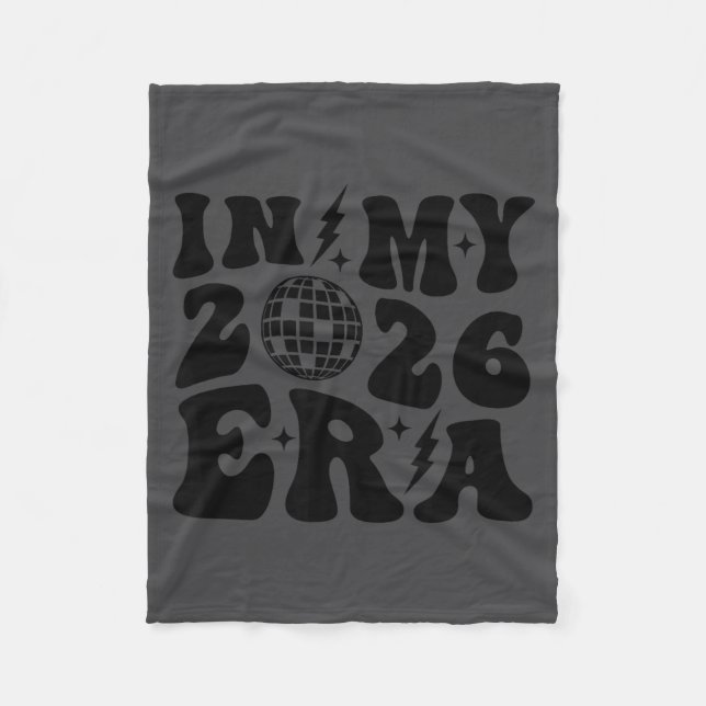 New Year's 2026 Retro Trendy Disco Ball Groovy Cut Fleecedecke (Vorderseite)