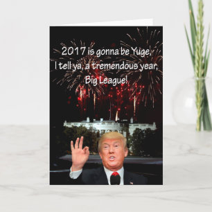 New Years Card von Donald J. Trump Feiertagskarte