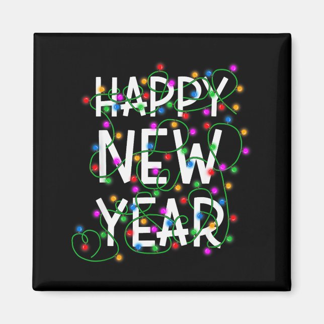 New Year's Eve 2026 Family Happy New Year Happy Ch Magnet (Vorne)