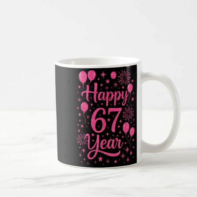 New Year's Eve 2026 Happy 67 Year Gen Z Funny Meme Kaffeetasse (Rechts)