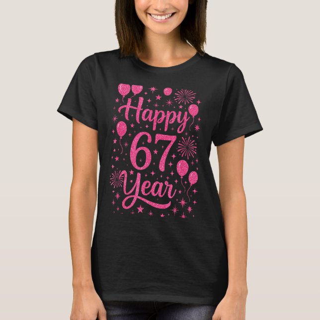 New Year's Eve 2026 Happy 67 Year Gen Z Funny Meme T-Shirt (Vorderseite)