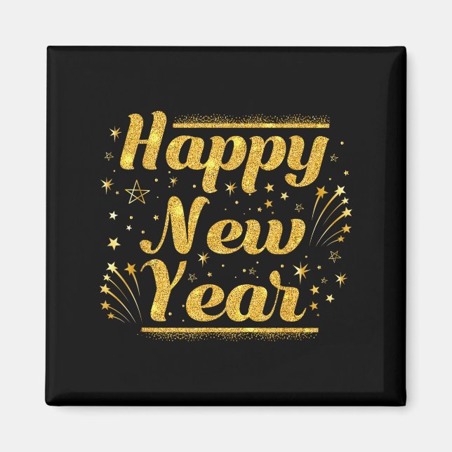 New Year's Eve Countdown 2026 Party Costume Happy  Magnet (Vorne)