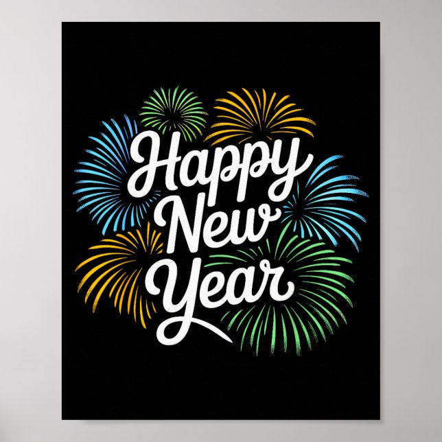 New Years Eve Happy New Year 2026 Party Countdown  Poster (Vorne)