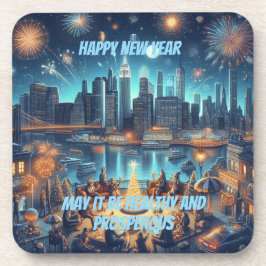 New Year's Eve in New York City Getränkeuntersetzer