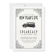 NEW YEAR'S EVE PARTY EINLADUNG | 1920’s Speakeasy