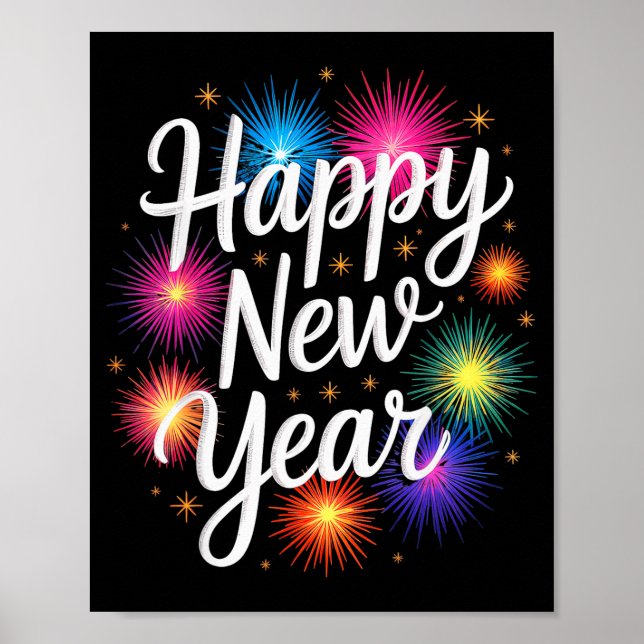 New Years Eve Party Matching Happy New Year  Poster (Vorne)