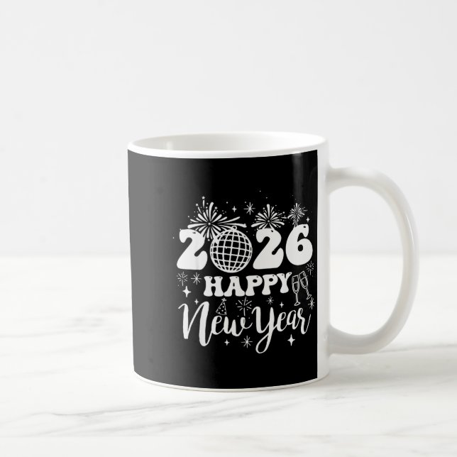 New Years Eve Party Supplies 2026 Happy New Year 2 Kaffeetasse (Rechts)