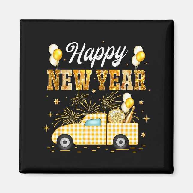 New Years Eve Party Supplies 2026 Happy New Year T Magnet (Vorne)