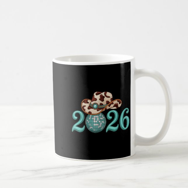 New Years Eve Party Supplies 2026 Western Nk Cowgi Kaffeetasse (Rechts)