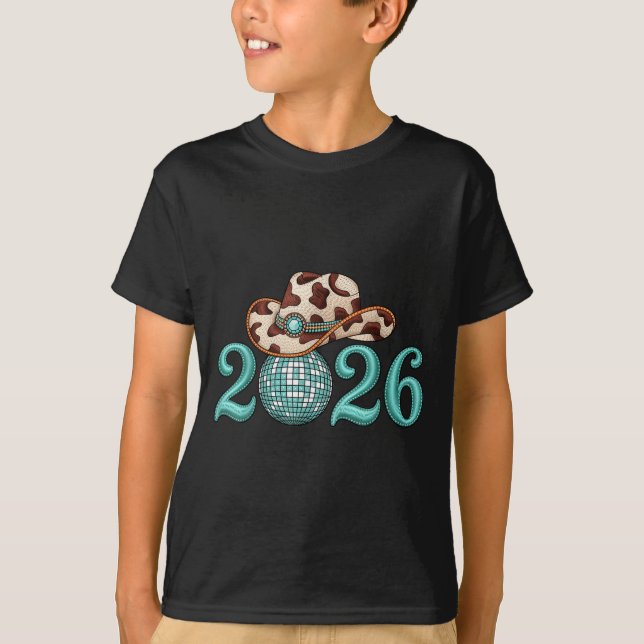 New Years Eve Party Supplies 2026 Western Nk Cowgi T-Shirt (Vorderseite)