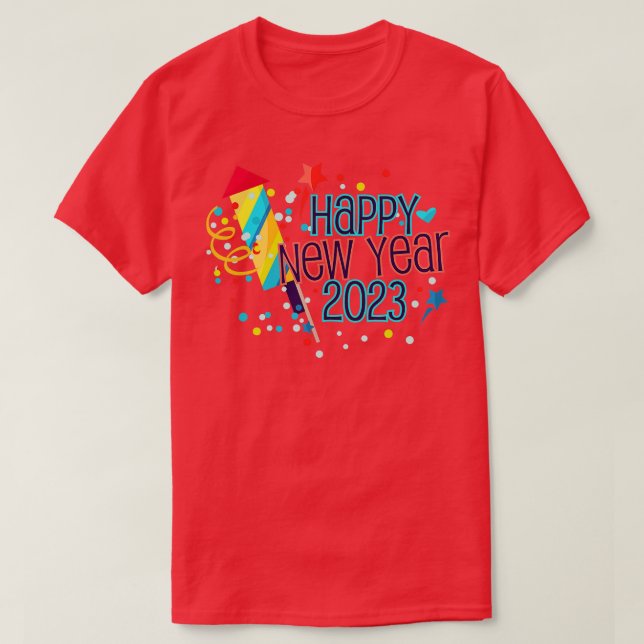 New Years Eve Party Supplies Kids NYE 2023 Happy N T-Shirt (Design vorne)