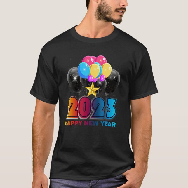 New Years Eve Party Supplies Kids NYE 2023 Happy N T-Shirt (Vorderseite)