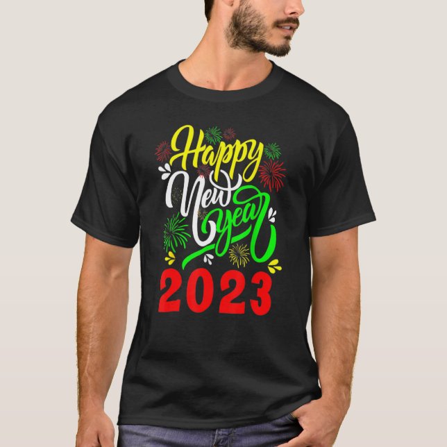 New Years Eve Party Supplies Kids NYE 2023 Happy N T-Shirt (Vorderseite)