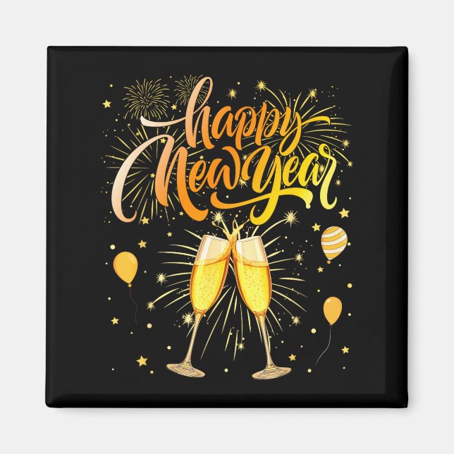 New Years Eve Party Supplies Nye Matching Happy Ne Magnet (Vorne)