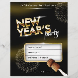 New Years Party Flyer - vollständig anpassbar