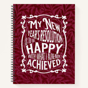New Years Resolution Notebook Notizbuch