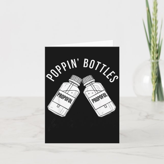 New Years Shirt, Nurse Png Bottles For The New Yea Karte (Vorderseite)