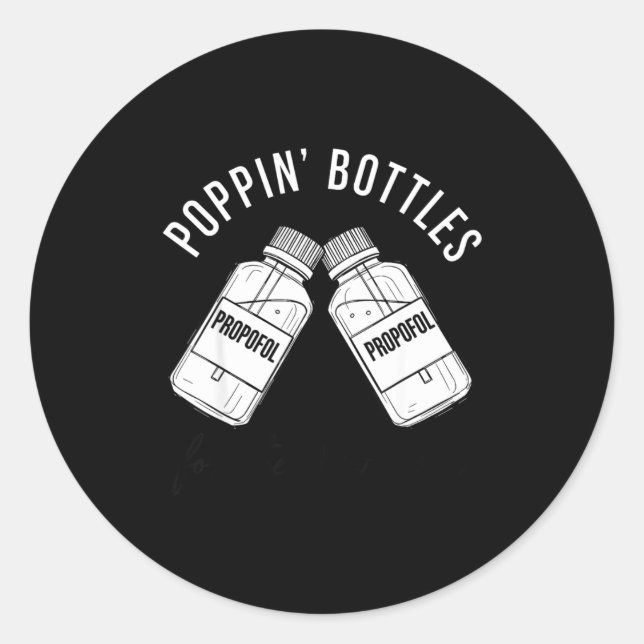 New Years Shirt, Nurse Png Bottles For The New Yea Runder Aufkleber (Vorderseite)