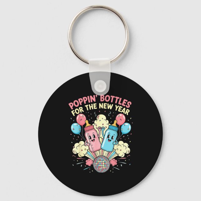 New Years Shirt, Nurse Png Bottles For The New Yea Schlüsselanhänger (Vorderseite)